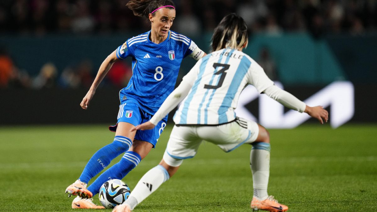 Italia-Argentina en la Copa Mundial Femenina de la FIFA 2023. 