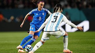 Italia-Argentina en la Copa Mundial Femenina de la FIFA 2023.