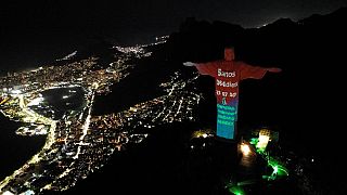 Brésil : une "horloge climatique" sur la statue du Christ Rédempteur