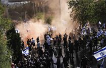 Tüntetők elzárnak egy utat Jeruzsálemben