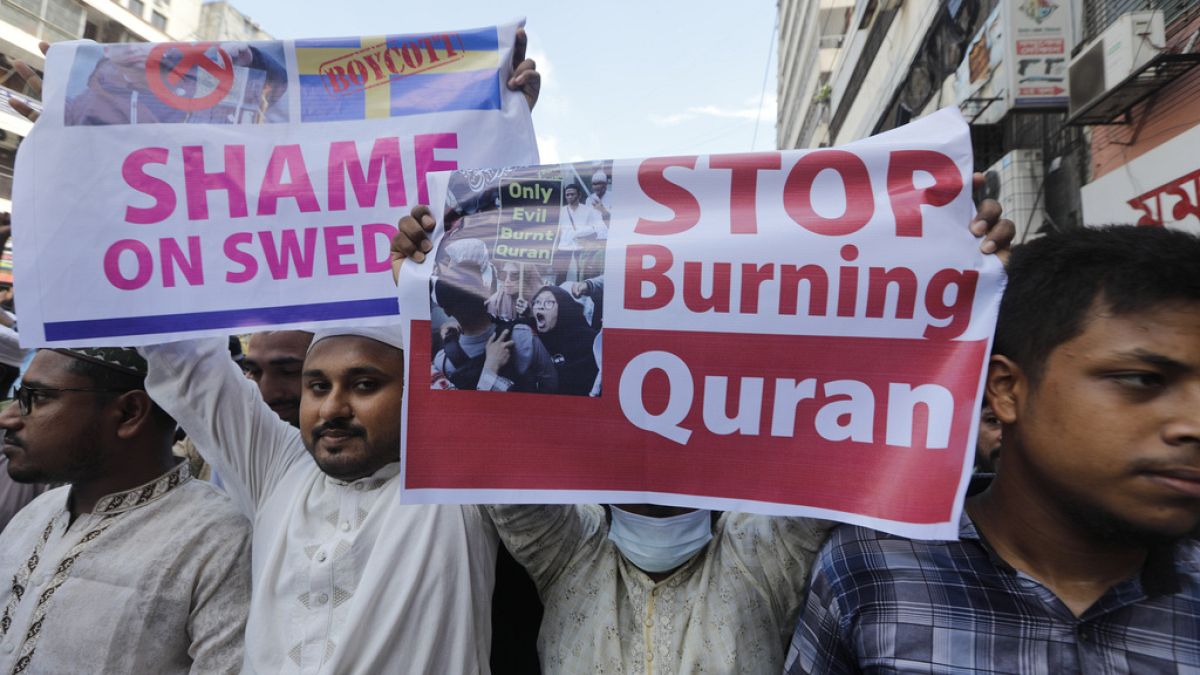 Tüntetés a Korán-égestések ellen