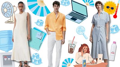 Linen, fans and lots of endless iced drinks - the best way to keep cool when your office is like a furnace