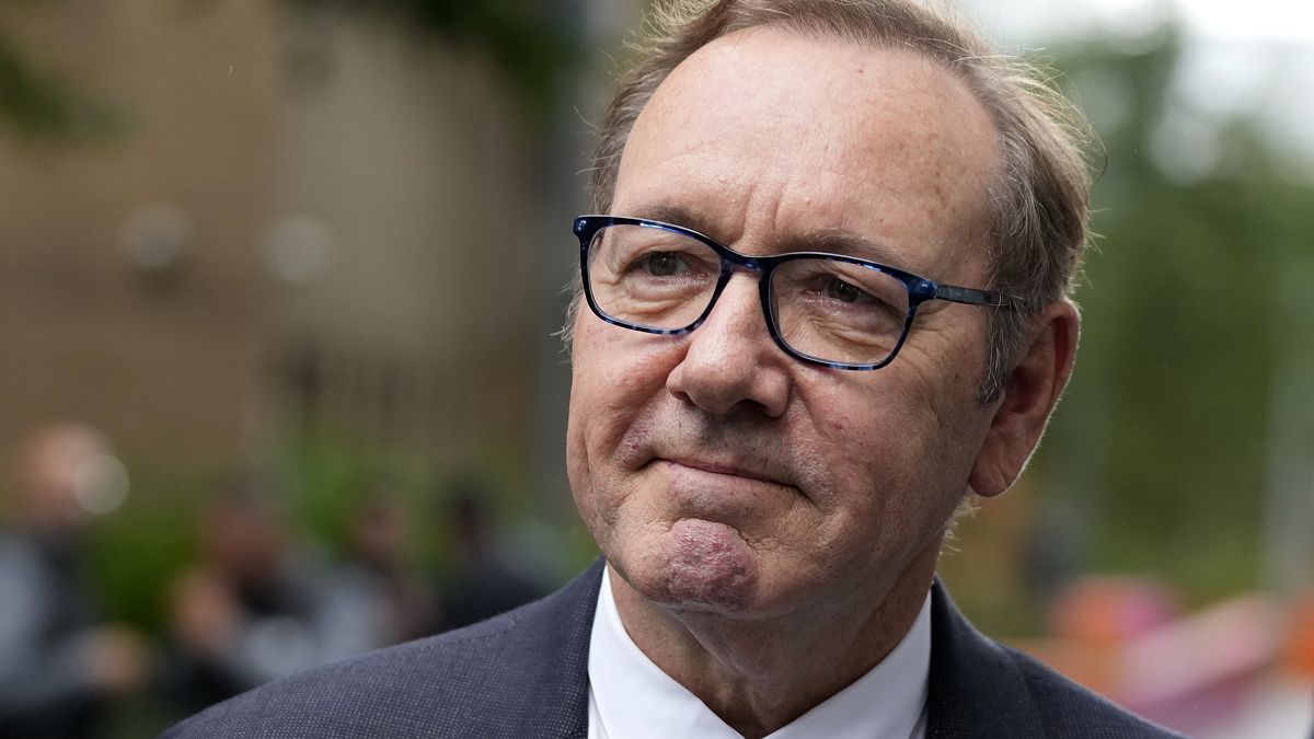 Kevin Spacey at Southwark Crown Court in London on Monday 24 July 2023.  