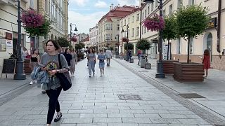Dans les rues de Rzeszów, en Pologne