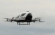 Drohne EH216 beim Test in Belgien