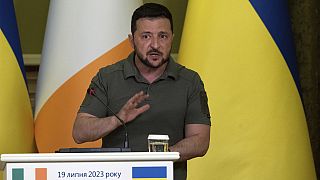 Volodymyr Zelensky, le 19 juillet 2023 à Kyiv