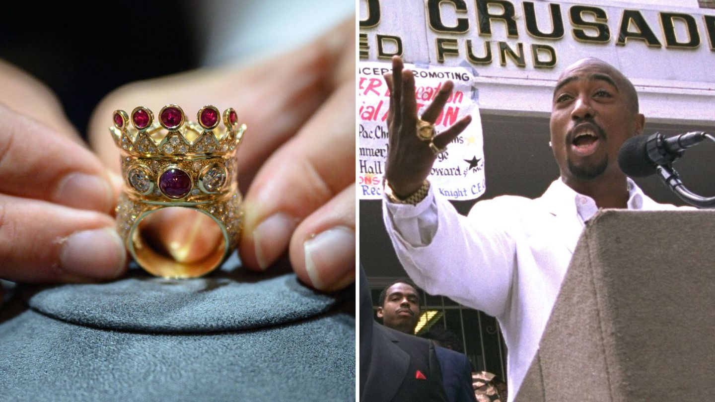 Tupac's crown ring fetches €900,000 becoming the most expensive