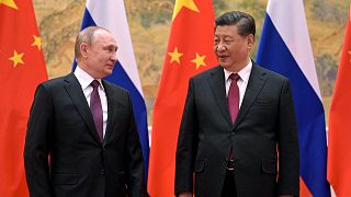 الرئيسان الروسي فلاديمير بوتين والصيني شي جين بينغ