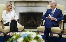 Giorgia Meloni et Joe Biden lors d'une rencontre à Washington - 27.07.2023