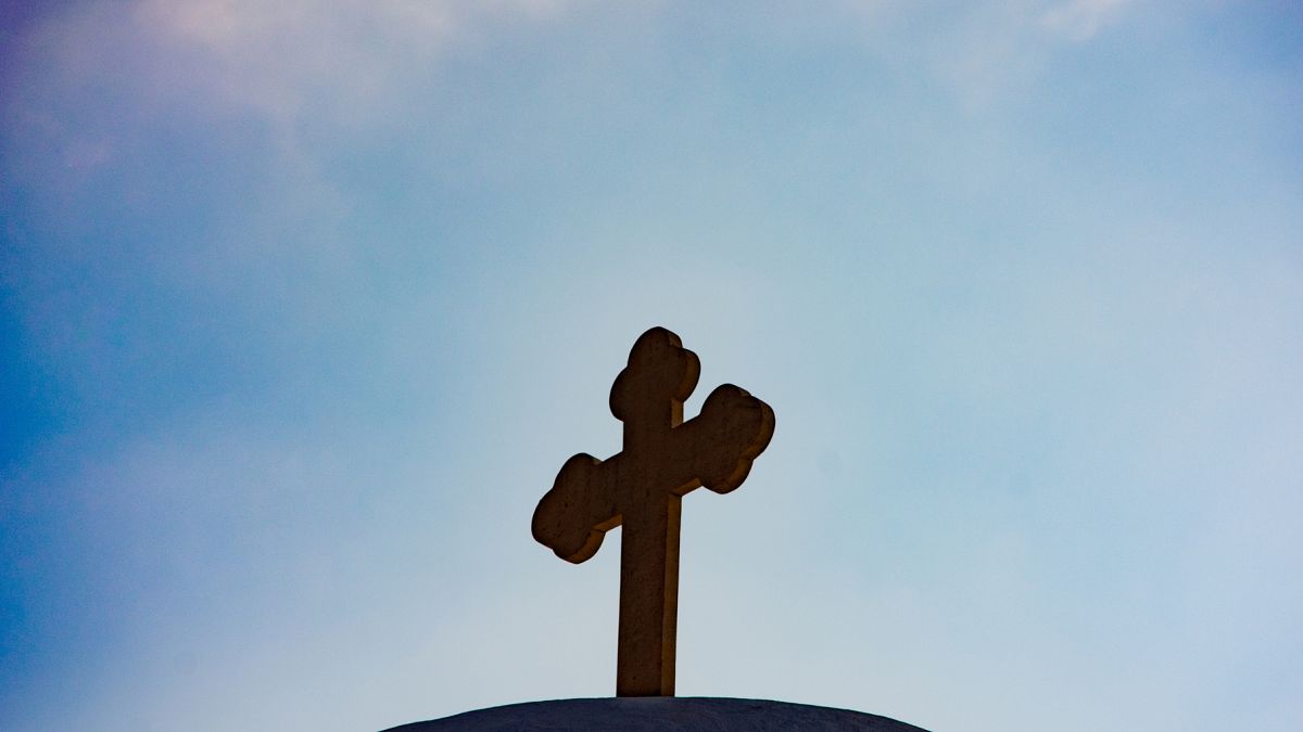 An Orthodox cross. 