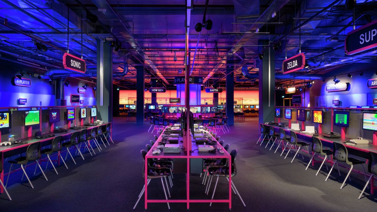 Gallery view of Power Up, the Science Museum’s hands-on gaming experience.