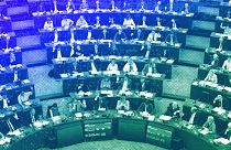 MEPs vote on climate change issues at the European Parliament in Strasbourg, September 2022