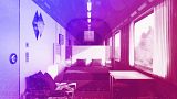 Rendering of the La Dolce Vita train interior by Dimorestudio for Orient Express, November 2022