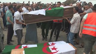 تشييع جثامين ضحايا حرائق بجاية-الجزائر