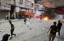 Un momento degli scontri nella Striscia di Gaza, domenica 30 luglio