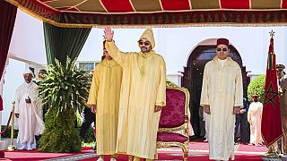  العاهل المغربي محمد السادس يحتفل بمناسبة ذكرى توليه العرش، مدينة المضيق شمال المغرب، الأحد 30 يوليو 2023.