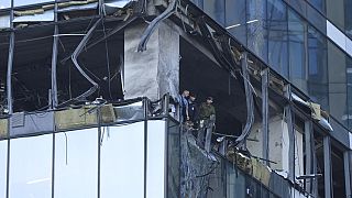 Um dos ataques causou danos em duas torres de escritórios em Moscovo