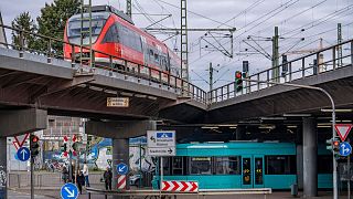 Местные поезда из Франкфурта-на-Майне, земля Гессен, Германия
