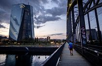 The European Central Bank is pictured in Frankfurt, Germany.