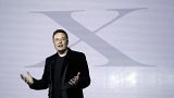 Elon Musk took over Twitter in October and has now rebranded it as X. Here he is in 2015 introducing the Model X car for Tesla.