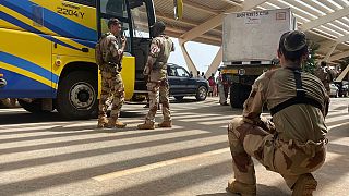 Francia katonák Nigerben 2023. augusztusában
