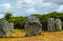 Carnac (Brittany, France): Menhir and dolmen