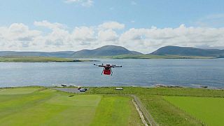 These Scottish islands has unveiled the prototype of the UK's first permanent drone postal service.