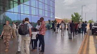 Niger coup: First evacuation flight lands at Paris airport