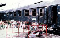 Il treno su cui è esplosa la bomba il 2 agosto 1980 
