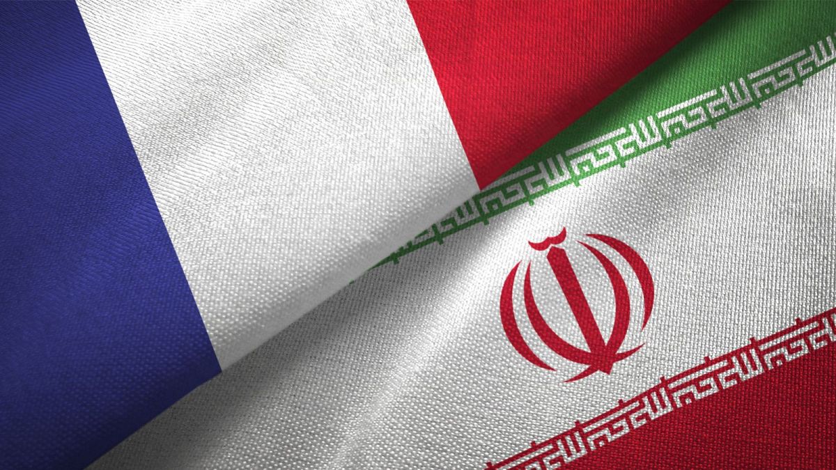 پرچم ایران و فرانسه
