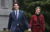 جاستین ترودو، نخست وزیر کانادا به همراه همسرش سوفی
