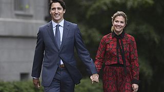 El primer ministro canadiense, Justin Trudeau, y su esposa Sophie Grégoire, en imagen de archivo