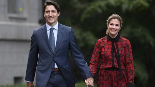 رئيس الوزراء الكندي جاستن ترودو وزوجته صوفي غريغوار ترودو