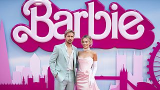 Ryan Gosling ve Margot Robbie, Londra'da düzenlenen 'Barbie' filminin galasına katıldı.  12 Temmuz 2023