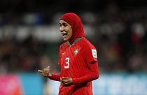 المدافعة في المنتخب المغربي للسيدات نهيلة بنزينة 