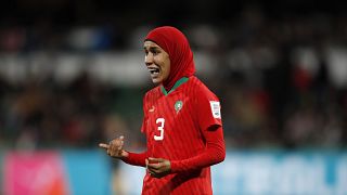 المدافعة في المنتخب المغربي للسيدات نهيلة بنزينة