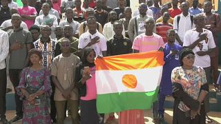 Niger students rally in support of coup leader