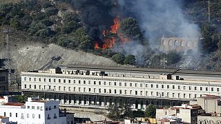 Der Brand kam bis an bewohnte Gebiete in Katalonien heran