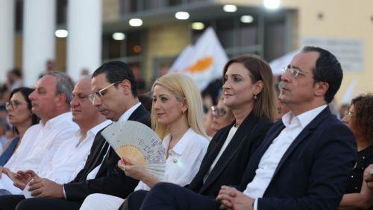Ο Νίκος Χριστοδουλίδης στην αντικατοχική εκδήλωση του Δήμου Αμμοχώστου