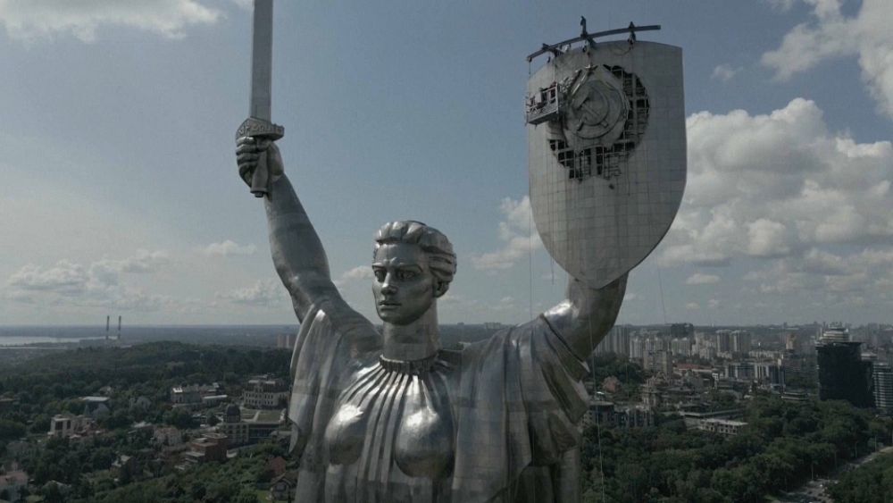 Ukraine gives capital's Motherland monument a makeover