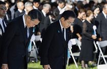 فومیو کیشیدا، نخست وزیر ژاپن، در هفتاد و هشتمین سالگرد اولین بمباران اتمی جهان در هیروشیما