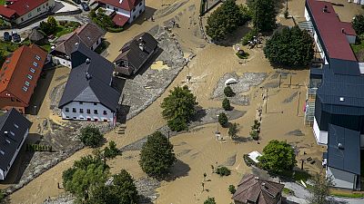 Une zone inondée à Crna na Koroskem, en Slovénie, le dimanche 6 août 2023.