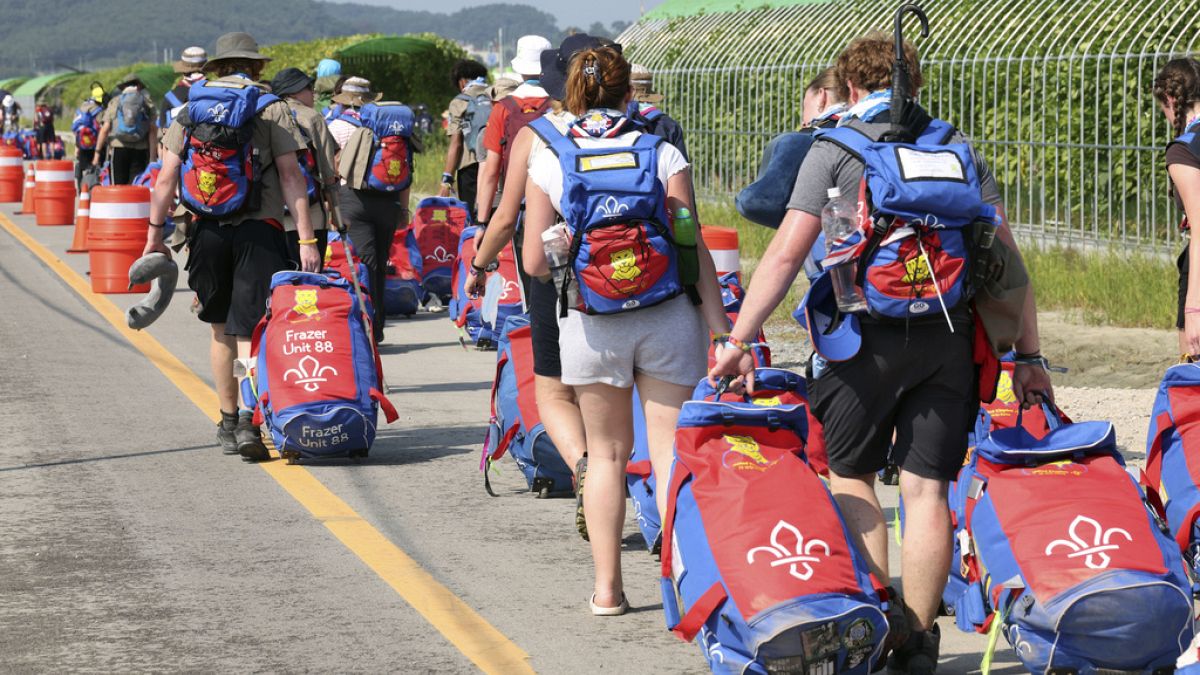 Participants at this year’s World Scout Jamboree in South Korea