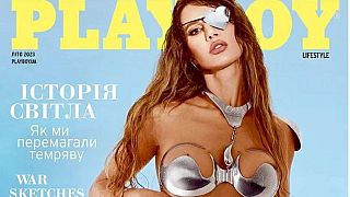 Irina az urán Playboy címlapján