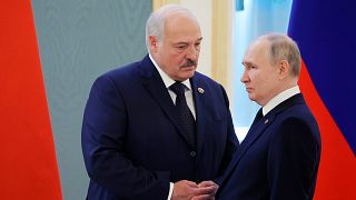 الرئيسان الروسي فلاديمير بوتين والبيلاروسي ألكساندر لوكاشينكو 