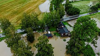 Vielerorts Überschwemmungen in Skandinavien.