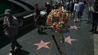 Rosenkranz am Hollywood Walk of Fame zum Gedenken an William Friedkin