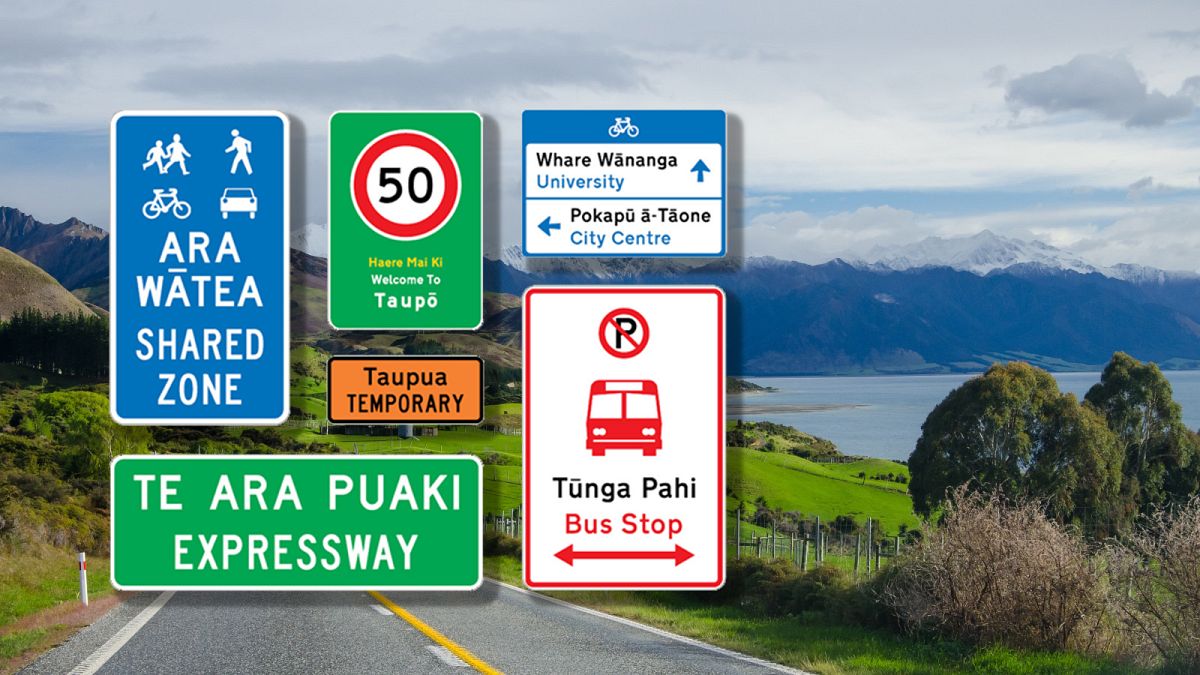 Új-zélandi maori és angol nyelvű táblák javaslata