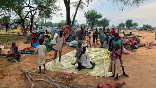 Szudáni menekültek Csádban