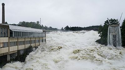 Central de Braskereidoss, na Noruega, após o colapso parcial 